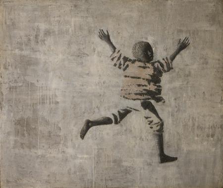 Espana libre, 1963, olio e tecnica mista su tela, cm 140x170