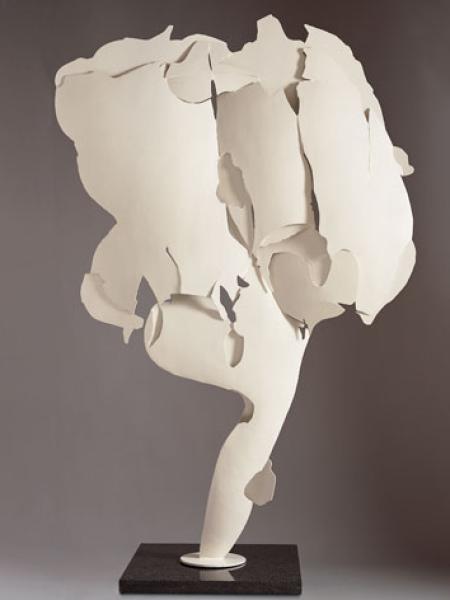 Ferro trasparente bianco, 1966, ferro dipinto