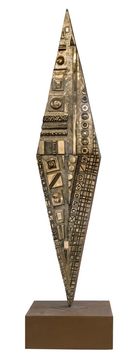FRECCIA - Bronzo fusione a cera persa, h 420 cm, 2021