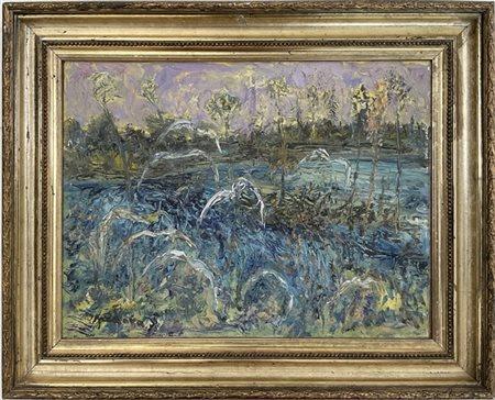 Paesaggio, 1967, olio su tela, 30x40 cm