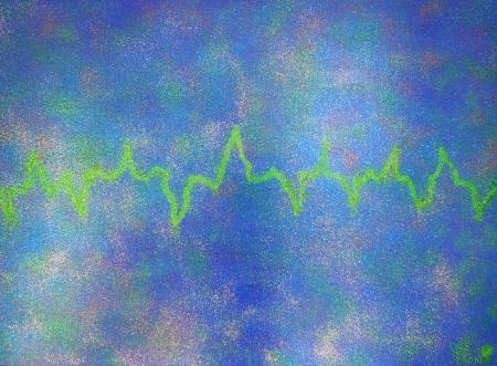 In praise of Silence/Elogio del Silenzio, 2010, olio su tela e glitter, 100 x 70 cm