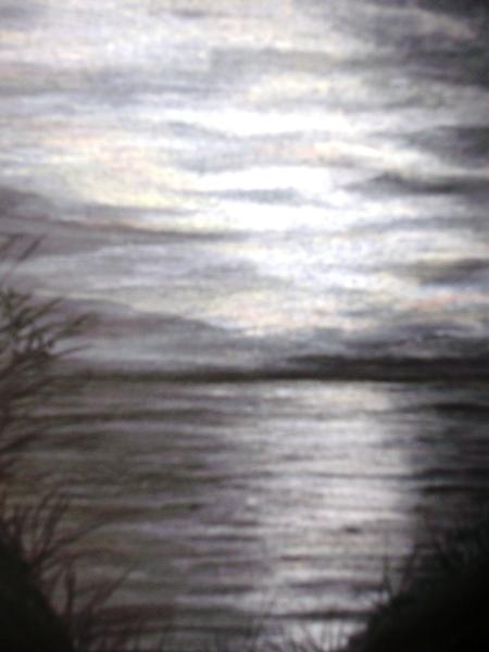 La fine della notte, 2018, pastelli a olio 18 x 25 cm