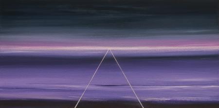 La partenza, 2018, acrilici su tela, 120 x 60 cm