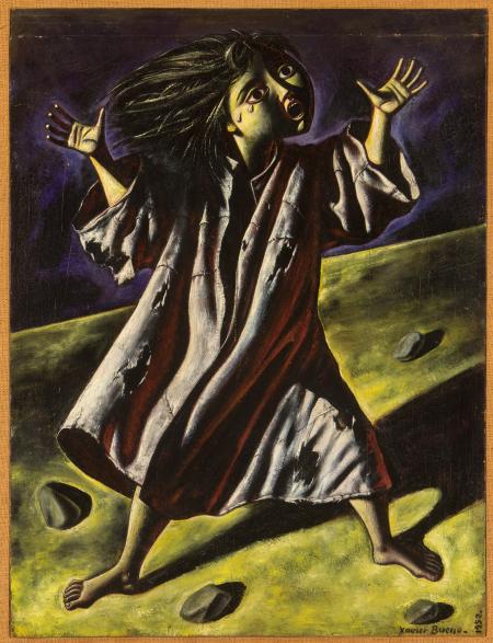 La paura, 1950, olio su tela, cm 73x55