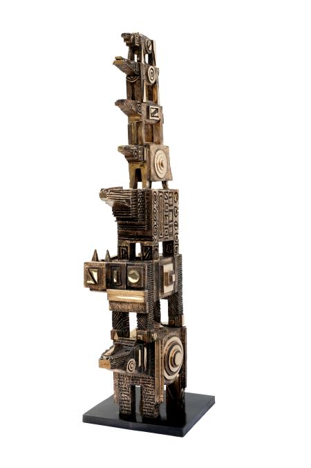 LA TORRE DEI CAVALLI - Bronzo, fusione a cera persa 40 x 40 x h 147 cm, 2008