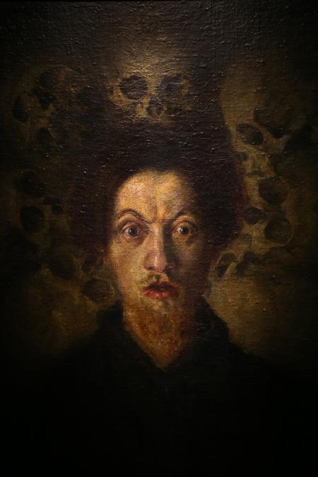 Autoritratto con teschi, 1908