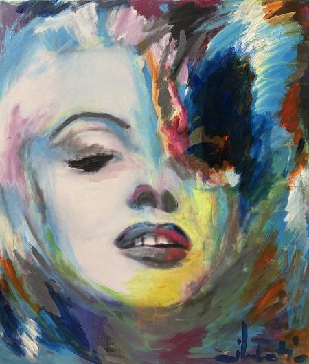 M. M., acrilico su tela 60 x 60 cm