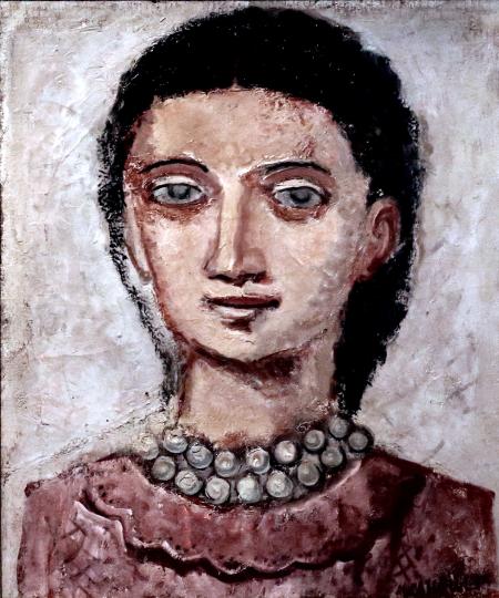 Testa di donna, 1932, olio su tela, cm 46x38