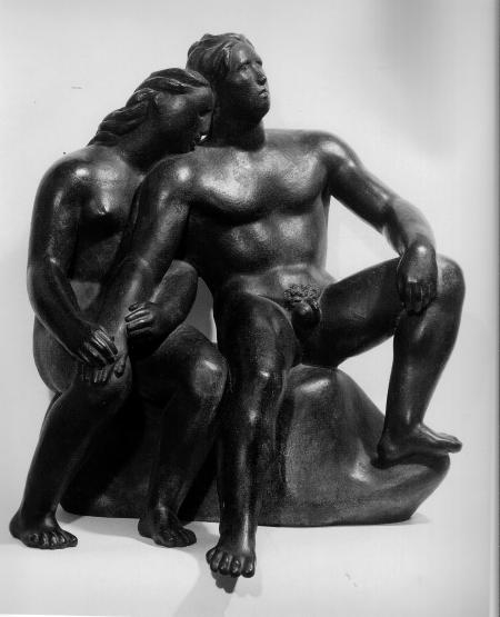 Amanti, 1928, bronzo