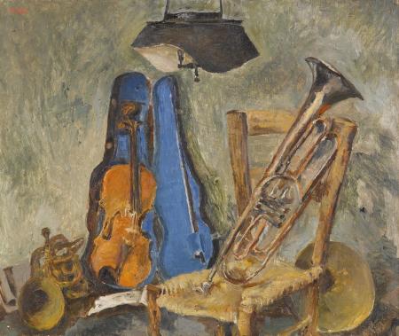 Natura morta con strumenti musicali