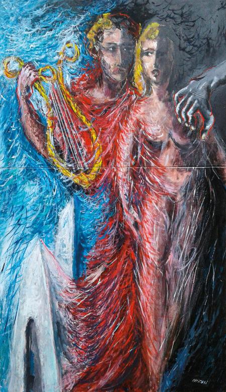 Orfeo e Euridice, olio su tela, cm 150x100, 2020