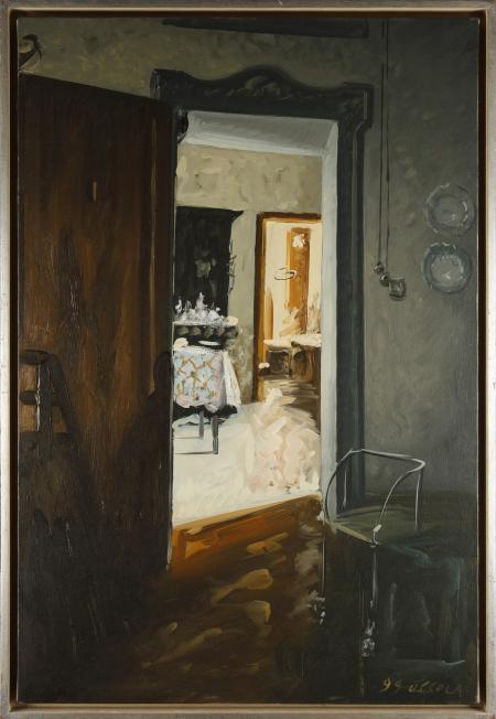 La porta, 1999, olio su tela, 90x60cm