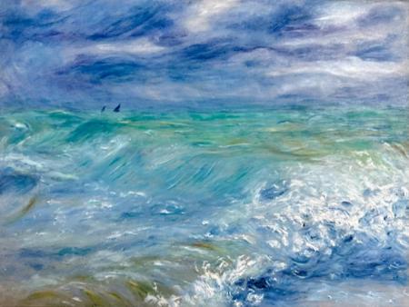 Paesaggio marino, 2025, olio su tela 40x30 cm