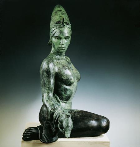 Pinocchietta, impara a volare, bronzo, 2001, cm 57x43x32