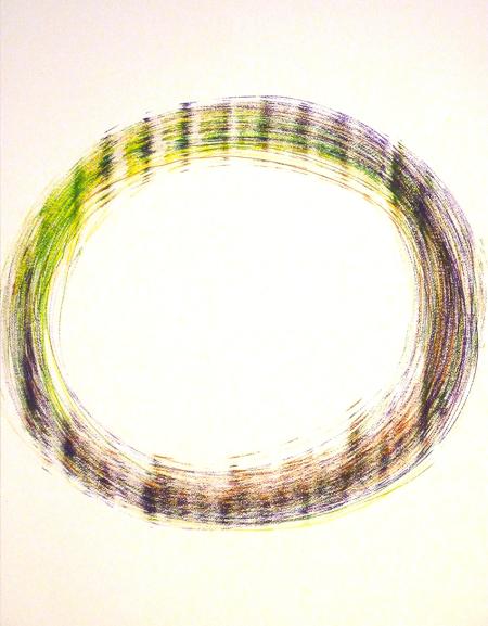 Punto Spirituale Epicentrico - 2, 2016, tecnica mista, 60 x 80 cm