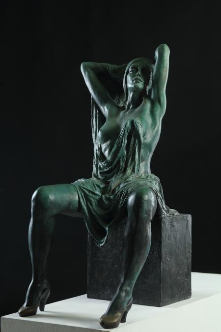 Risveglio 2, 2017, bronzo, cm 94x45x65
