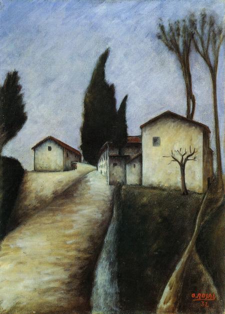 Via di Rimaggina, 1932 Olio su tela, cm 70,5x50,5