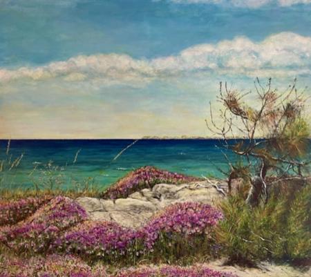 Salento, 2021, acrilico su tela 90x80 cm