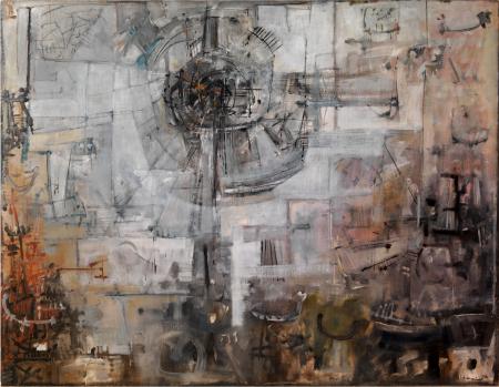 Nascenza, 1953, olio su tela, 112x145 cm