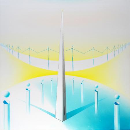 Senza titolo, 2024, olio su tela 70 x 70 cm