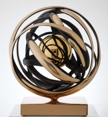 Sfera Samsara, 2024, fusione in bronzo a cera persa, diametro 45 cm