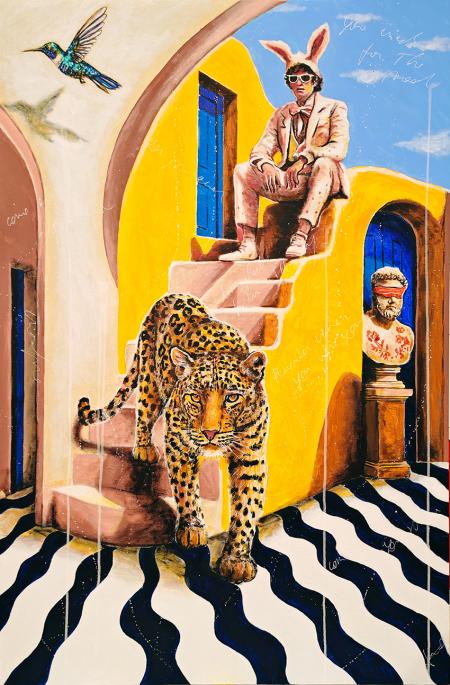 Shine On You Crazy Diamond, 2025, acrilici su tela 80 x 120 cm