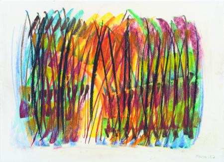 Soggetto astratto, 1967, disegno su carta 35 x 25 cm