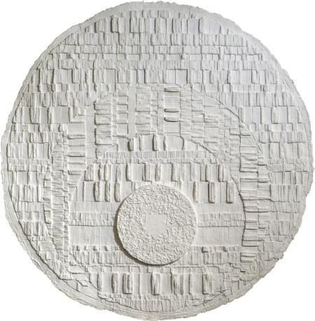 RESINOGRAFIA (27) - Carta fatta a mano ø 120 cm, 2021