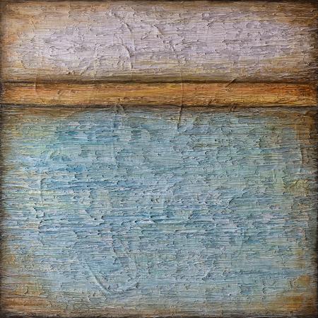Threadoflife, 2023, tecnica mista su tela, 100 x 100 cm