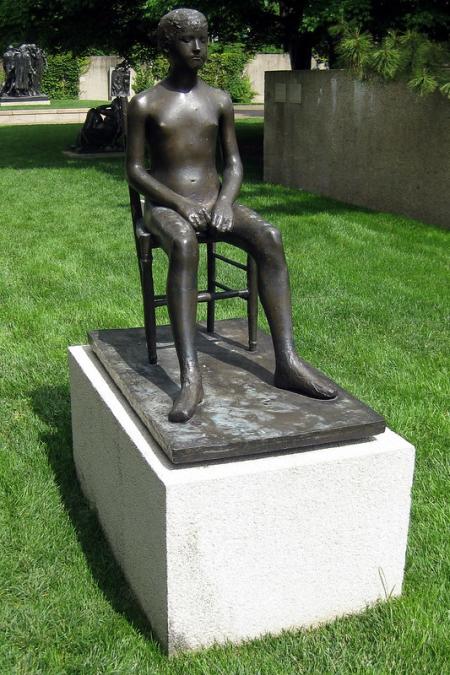 Ragazza su sedia, 1955