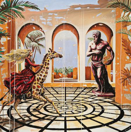 Wonder, 2025, acrilici su tela 100 x 100 cm