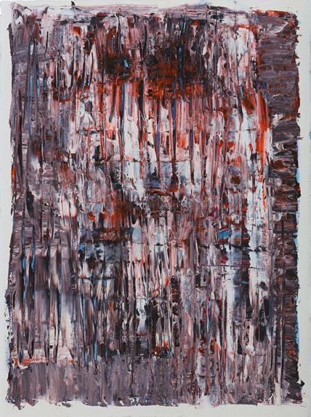 Zero As One, 2018, acrilico su carta, 70 x 100 cm
