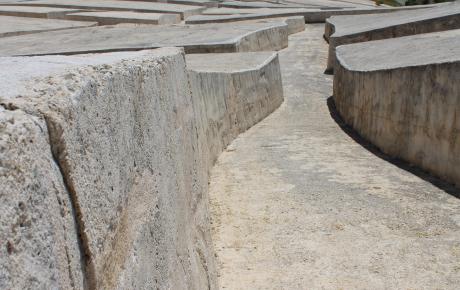 scorcio del Cretto di Gibellina, opera dell'artista Alberto Burri