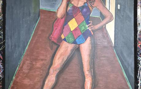 Last night a little dancer..., 2025, acrilico su tela, 70x90 cm