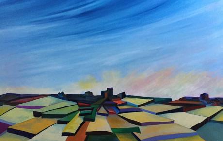 Lastre, 2016, olio su tela 70x60 cm