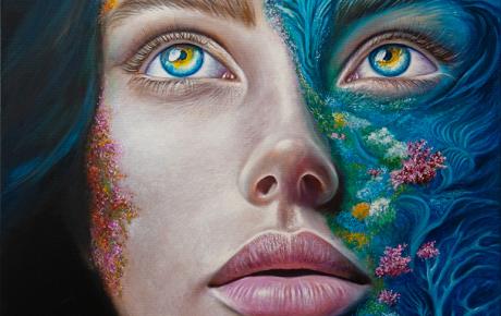Abyssus, 2024, olio su tela 90x100 cm
