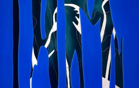 Senza titolo, 1970, tre strati sagomati, due in plexigas e l'ultimo in legno, 43,4x43,4 cm
