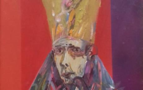 Cardinale, 2019, olio su tela, 25x35 cm