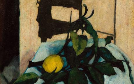 Natura morta con limone, 1937, olio su tela, cm 30x60