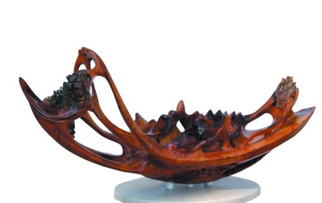 Mare nostrum, 2014, radica di olivo e pietre