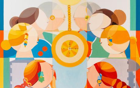 Dance of the Hours, 2020, oil on canvas 100 x 80 cm