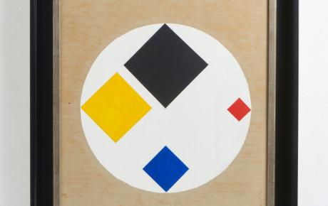 Quadrante, 1999, acrilico su cartone, 60x51,3cm