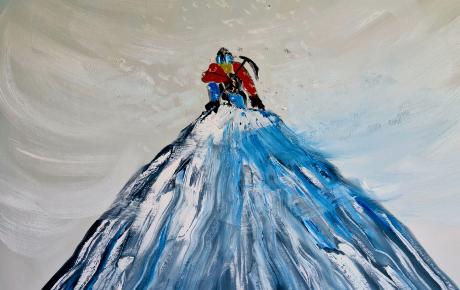 Solitudine, 2025, olio su tela 70x100 cm