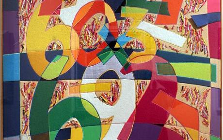 Numerica, intarsio in panno, 1980