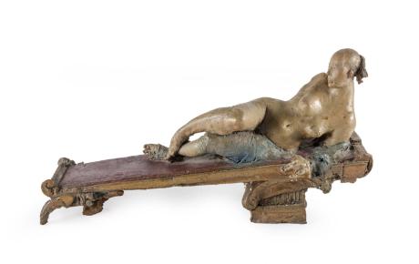 Harem, scultura in terracotta, 34x63x17cm